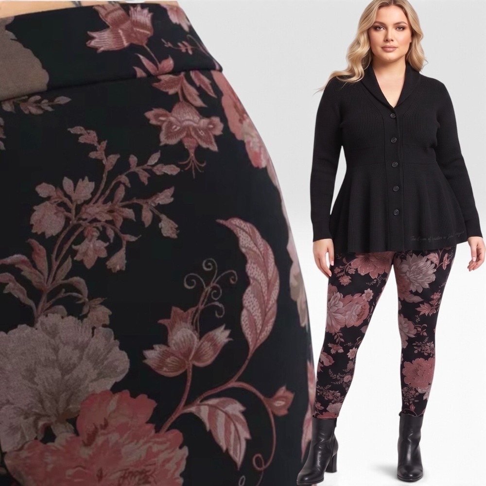 TORRID "Hiding Floral" Full Length Stretch Leggings NWT Size 4X